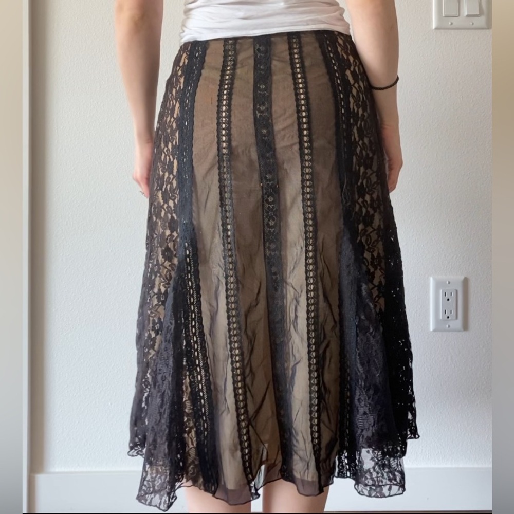 Free People Black Lace Women's Skirt